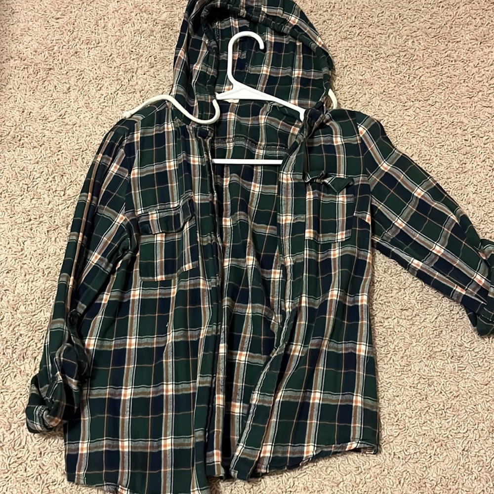 Tobi hooded flannel